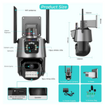 Cámara de Seguridad PTZ Doble Lente HD – TechShop