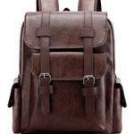 Mochila Vintage Urban Leather café oscuro🧳✨