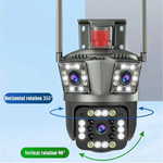 📦 Cámara de Seguridad Exterior Triple Lente WiFi 1080P | TechShop